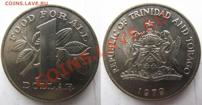 тринидад и тобаго 1 доллар 1979г .до 14.01. в 22°°. - 15