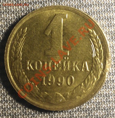 СССР 1 копейка 1990 укус и чекан вне кольца - WP_000720