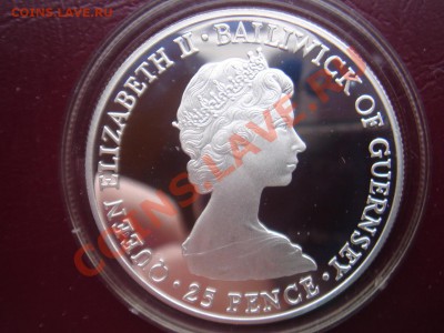 Гернси: Ag-925 25 пенсов 1980 ПРУФ ШАЙБА! до 16.01 22 - Крона Гернси 1980-2.JPG