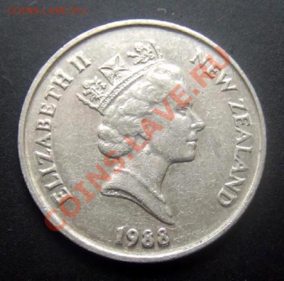 НОВ. ЗЕЛАНДИЯ 10 центов (1988) Маска Маори  до 13.01 (22.00) - Новая Зеландия 10 центов (1988) Маска маори А