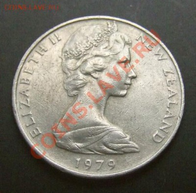 НОВ. ЗЕЛАНДИЯ 10 центов (1979) Маска Маори  до 13.01 (22.00) - Новая Зеландия 10 центов (1979) «Маска Маори» (больш. диаметр)  А