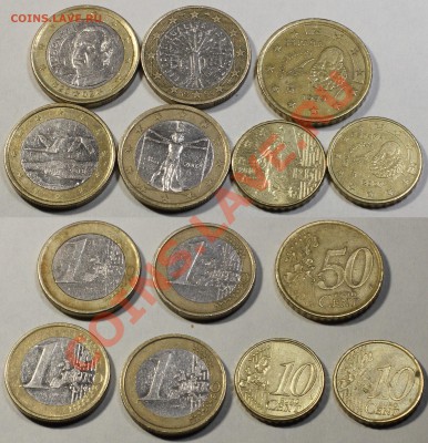 Евромонеты 7шт. (ходячка) до  17.01.14 22мск - Euros_7