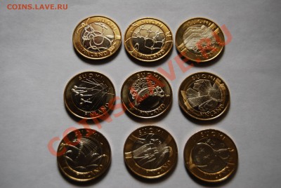 ЕВРО,Россия на ЕВРО, Россия... - 5евро Финляндия.Набор Провинции  ,9 монет UNC.JPG