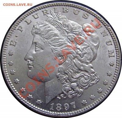 Z33 Ag Morgan Dollar 1897 AUnc до 18.01 в 22°° - Z33 Morgan Dollar 1897 aUNC_1