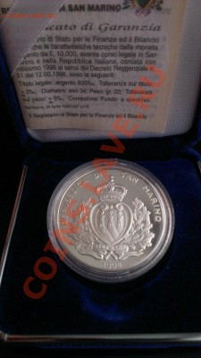 САН МАРИНО PROOF 10000 лир 1998 50 лет ФЕРРАРИ до 15.01 - 4