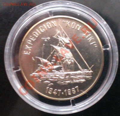 КУБА 1 песо 40 лет КОН-ТИКИ до 15.01.14 22-00 МСК - 01