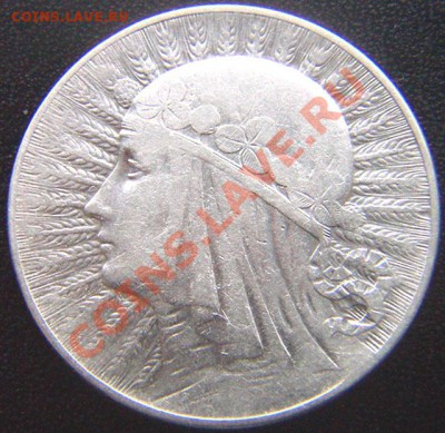 Польша_5 злотых 1933. Серебро; до 12.01_22.04мск - 7319