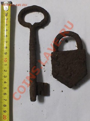 старые ключ (16.5 см) и маленький замок - DSCF2861.JPG