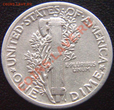 США_10 центов 1941 "Mercury Dime". Серебро; до 13.01_22.28мс - 7178