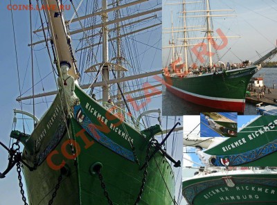 Монеты с Корабликами - Museums-ship Rickmer Rickmers