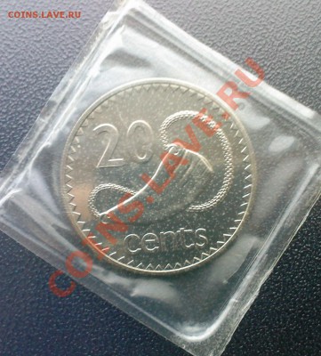 ФИДЖИ 20центов 1969г.UNC до 15.01 - 6