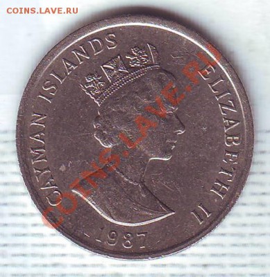 Кайманы.10 Центов.1987.Черепаха. до 20 Января - 1987.JPG