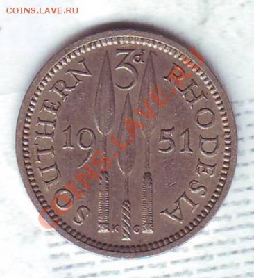 Ю.Родезия.3 Пенса.1951.Копья. до 20.01 - 19510003.JPG