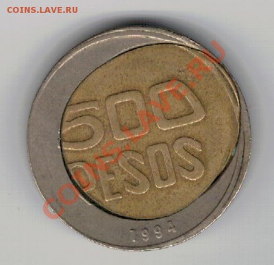 Колумбия 500 песо 1994 смещение 20.01.14 в 22.00мск (7913) - 3а