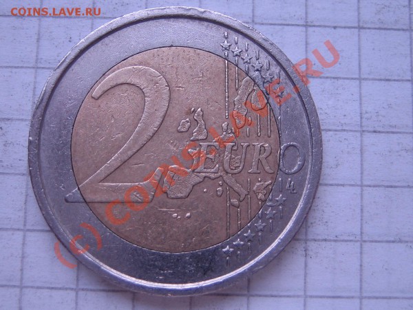 2 евро Италия 2002 БРАК - IMG_0390