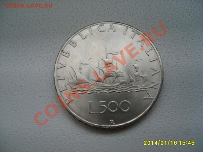 ИТАЛИЯ,500 ЛИР 1966г(Санта Мария,Ag 0,835,вес 11г)!до18.01 - S6000162.JPG