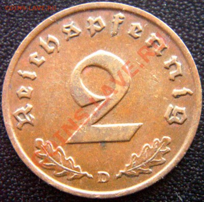Германия (3-й Рейх)_2 рейхспфеннига 1937(D); до 16.01_22.18м - 7257