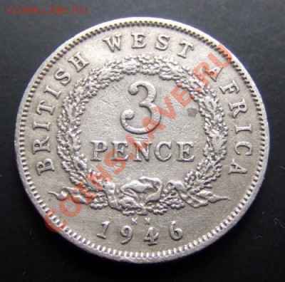 1 - Брит. Западная Африка 3 пенса (1946 KN) Р