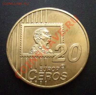 1 - Лихтенштейн 20 евроцентов (2004) проба Р