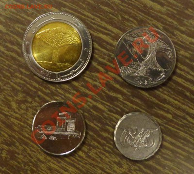 ЙЕМЕН - Красивый набор 4 шт., одна- крупная БМ! 22.01, 22.00 - йемен набор 4 шт. - 1