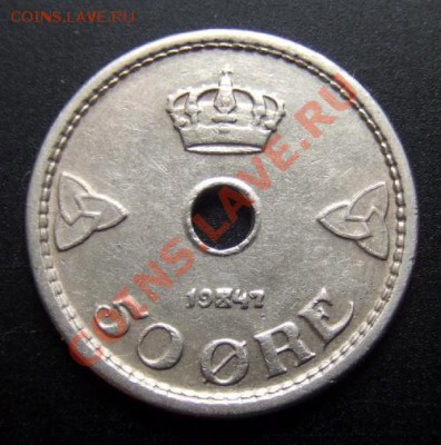 1 - Норвегия 50 эре (1947) Р