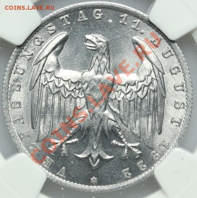 Германия 3 марки 1922 J NGC MS 65 - 22.01. - 23:00 - QA1A9730.JPG