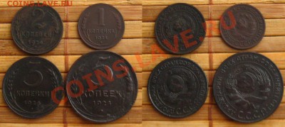 1,2,3,5 коп.1924 г(гербы не "лысые"),до 19.01.14 в 22:10 МСК - 1924 4шт