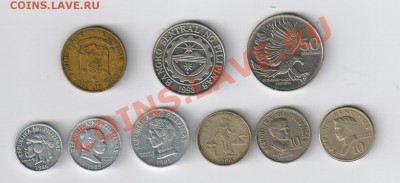 ФИЛИППИНЫ - 9 монет 1963-2004гг до 23.01.2014г 21-00 - ФИЛИППИНЫ 9 монет
