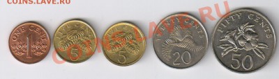 СИНГАПУР 5 монет до 23.01.2014г 21-00 - СИНГАПУР 5 монет 001