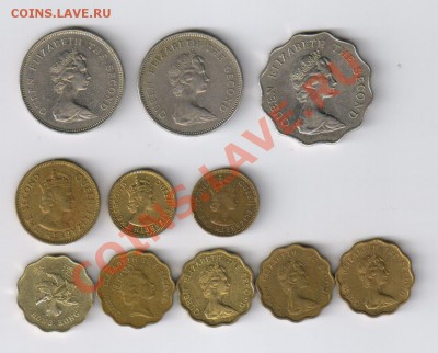 ГОНКОНГ - 11 монет 1967 - 1997г ЕЛИЗАВЕТА до 23.01.14г 21-00 - ГОНКОНГ - 11 монет