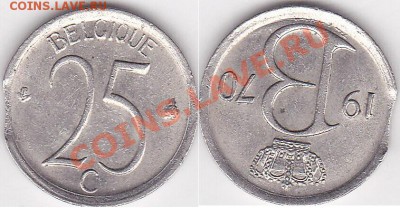 Браки на иностранных монетах - 25 центов 1970 г.