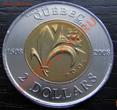 A21 Канада 2$ 2008 Quebec City UNC до 25.01 в 22°° - A21 Canada 2$ QUEBEC 2008_1