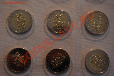 редкие 2 лата Латвии 2003 года (корова), 10 шт. BU - DSC_1044.JPG