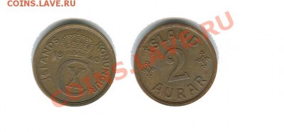 Исландия 2 эре 1940 год до 22.00 мск. 24.01.2014 - исландия 2 эйре  1940