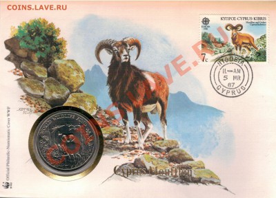 КИПР 1£ 1986 МУФЛОНЫ ДО 23.01 В 22.00МСК (7776) - 4-кипр1