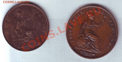 Британские Пенни 1854 и 1901 годов на оценку. - пенни0001.JPG
