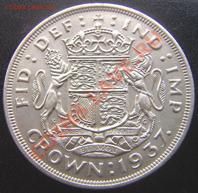 Отличная серебряная британская крона 1937; до 21.01_22.08мск - 7138