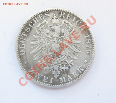 Германия.Пруссия. 2 марки 1876г(А) Серебро, до 26.01.22:00мс - 2м 1876 г Пруссия.JPG