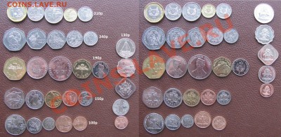 Иностранные монеты.Россыпь,линейки,буклеты,серебро.Январь. - 1