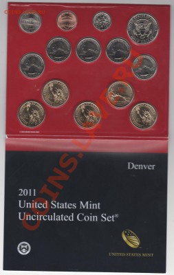 США полный годовой набор 2011 UNC, до 28.01.14г 22-30мск - 2011002