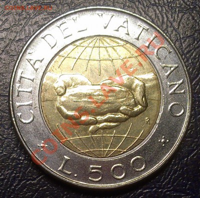 ВАТИКАН 500 ЛИР 1992 С РУБЛЯ до 28.01.14 22-00 МСК - IMAG0215