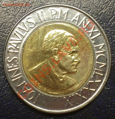 ВАТИКАН 500 ЛИР 1989 С РУБЛЯ до 28.01.14 22-00 МСК - IMAG0218