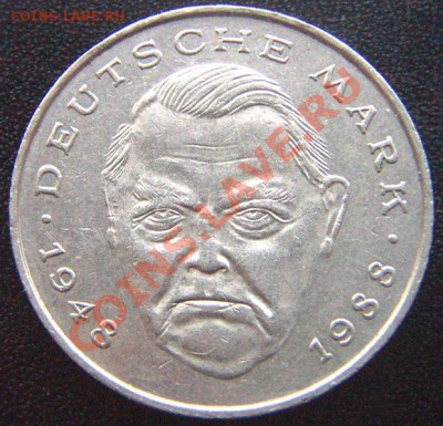 ФРГ_2 марки 1990(J) "Канцлер Людвиг Эрхард"; до 24.01_22.02м - 7368