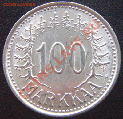 Финляндия_100 марок 1957; серебро; до 24.01_22.10мск - 7360