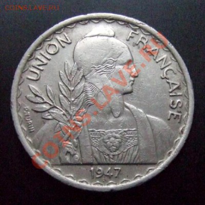 1 - Франц. Индокитай 1 пиастр (1947) А