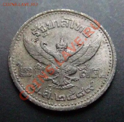 ТАИЛАНД 25 сатанг (1946) Гаруда (олово) до 28.01 (22.00) - Таиланд 25 сатанг (1946-2489) Рама VIII; Гаруда Р