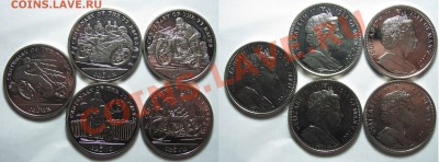 О.Мэн 2007г набор из 5 монет. до 30.01. в 22°°. - 2007