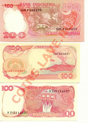 Индонезия. 100 рупий 1977,84,92  до  26.01.14   21-00Мск - Indonesia_100_2