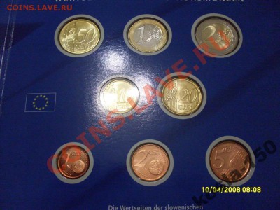 набор евро СЛОВЕНИЯ 2007  на  оценку - 3907859914_4[1]