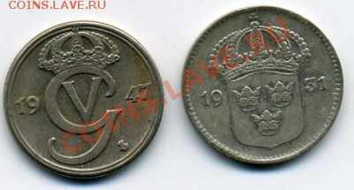 10 эре 1931 года + 1947 года Швеция! До 27.01 до 21.00 - 10 эре().JPEG